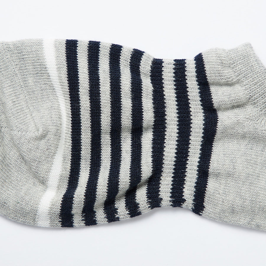 Right Angle Striped Sneaker Socks