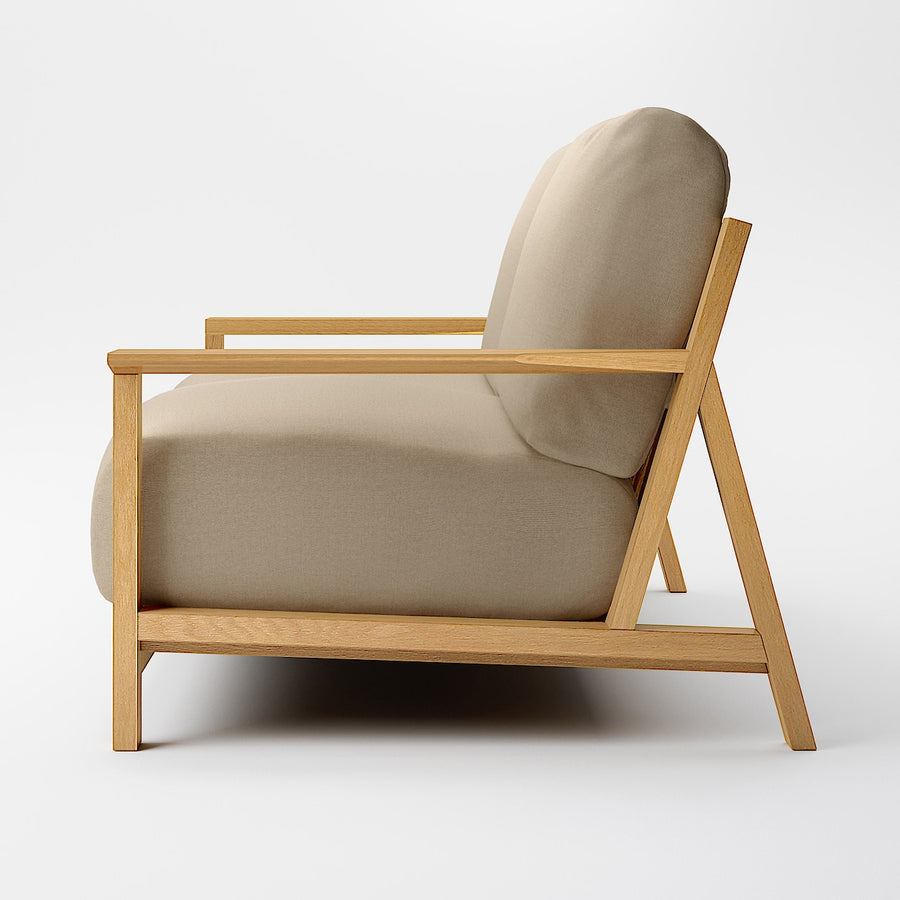 Cotton canvas cover for Sofa Wooden frame