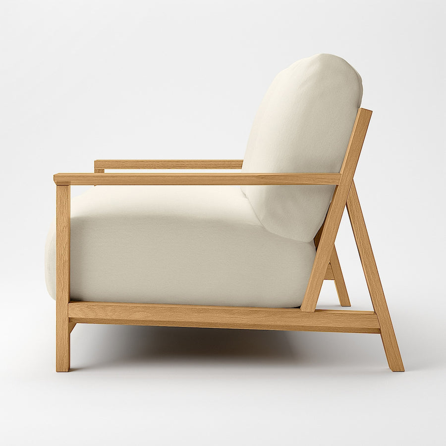 Cotton canvas cover for Sofa Wooden frame