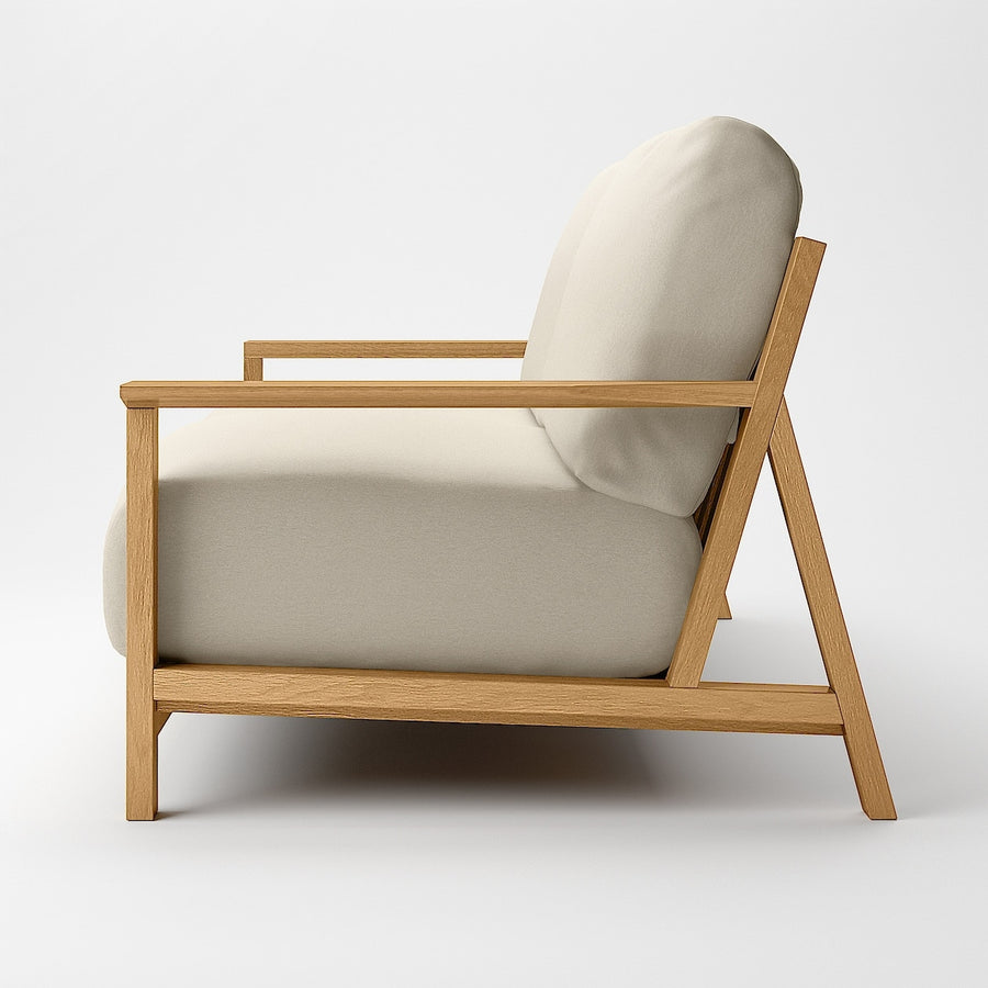 Cotton canvas cover for Sofa Wooden frame