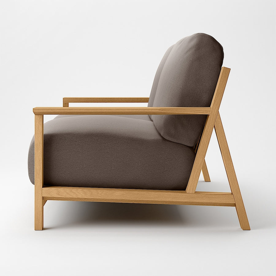 Cotton canvas cover for Sofa Wooden frame