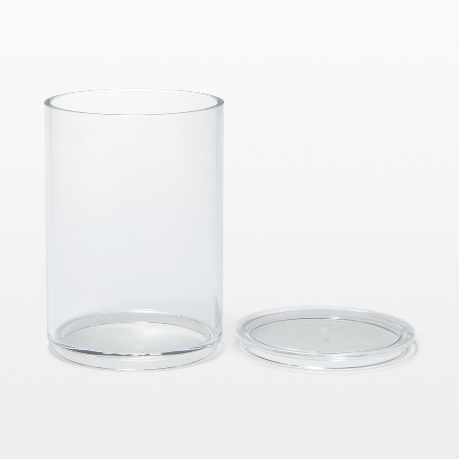 Acrylic Cylindrical Case with Lid - MUJI Australia