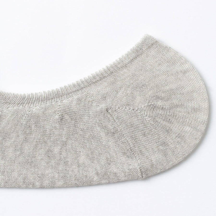 Non-Slip Wide Fit Cotton Blend No-Show Socks - MUJI Australia