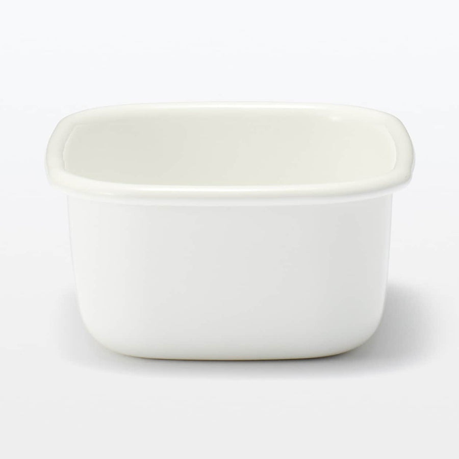 Enamel Storage Container (Lid sold separately) - MUJI Australia