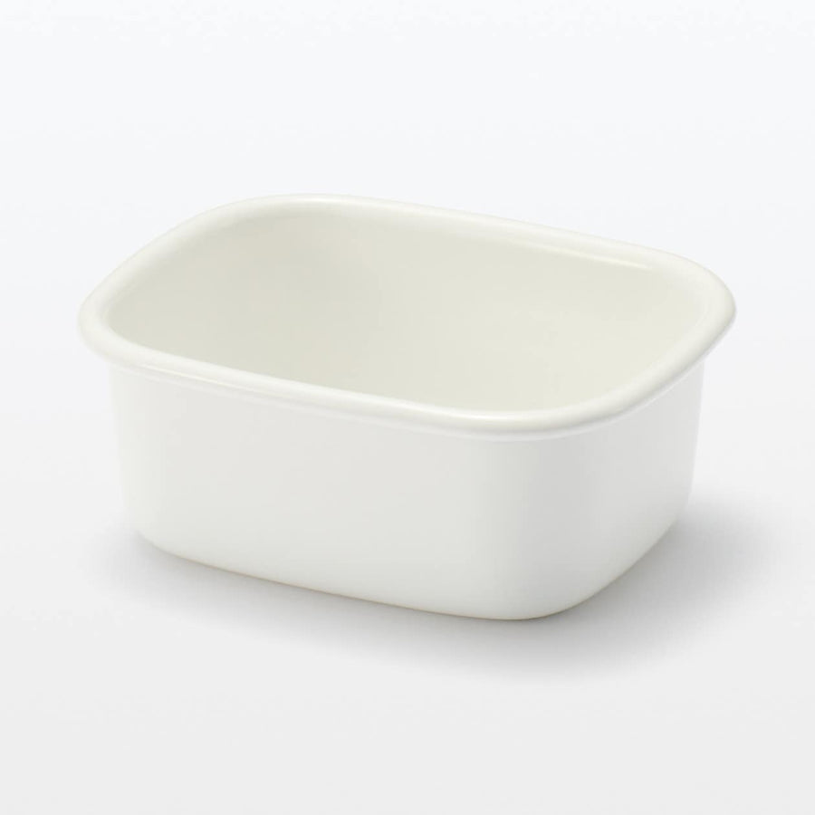 Enamel Storage Container (Lid sold separately) - MUJI Australia