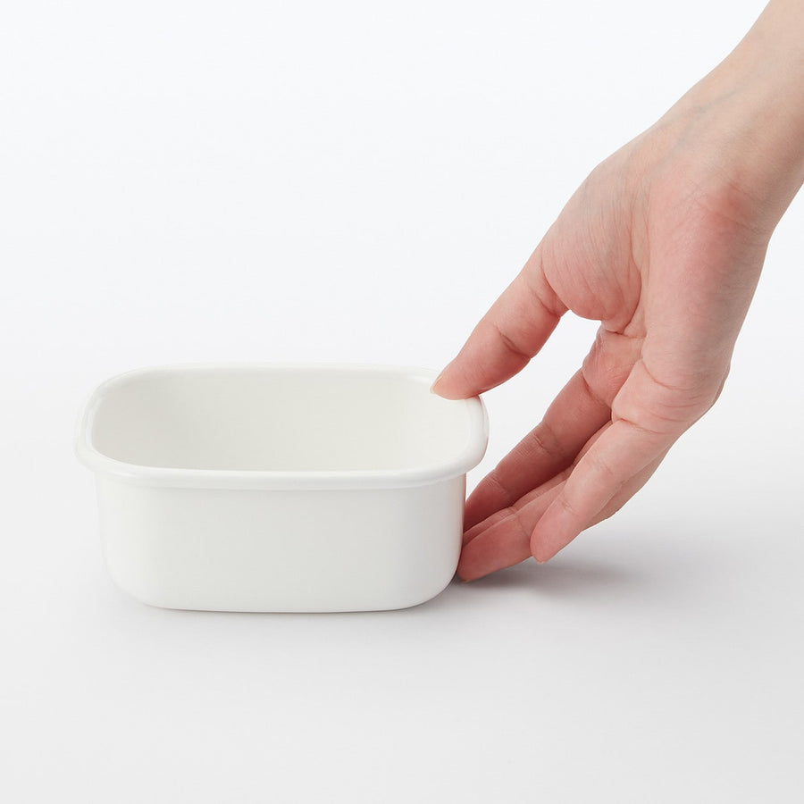 Enamel Storage Container (Lid sold separately) - MUJI Australia