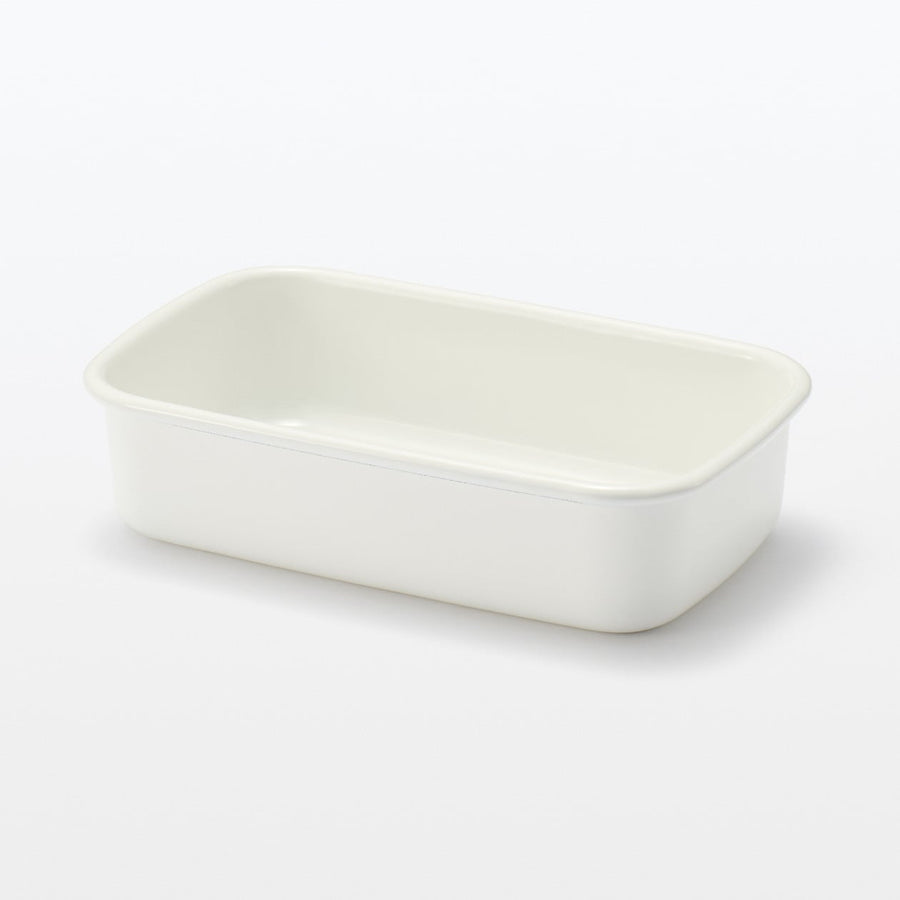 Enamel Storage Container (Lid sold separately) - MUJI Australia