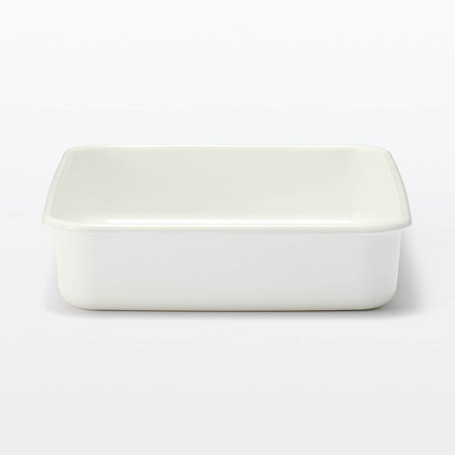 Enamel Storage Container (Lid sold separately) - MUJI Australia