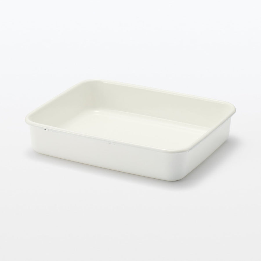 Enamel Storage Container (Lid sold separately) - MUJI Australia