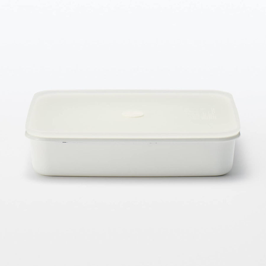 Enamel Storage Container (Lid sold separately) - MUJI Australia