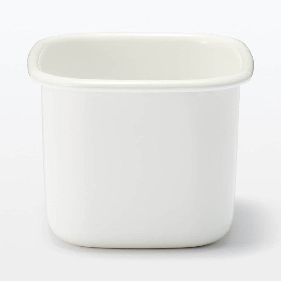 Enamel Storage Container (Lid sold separately) - MUJI Australia