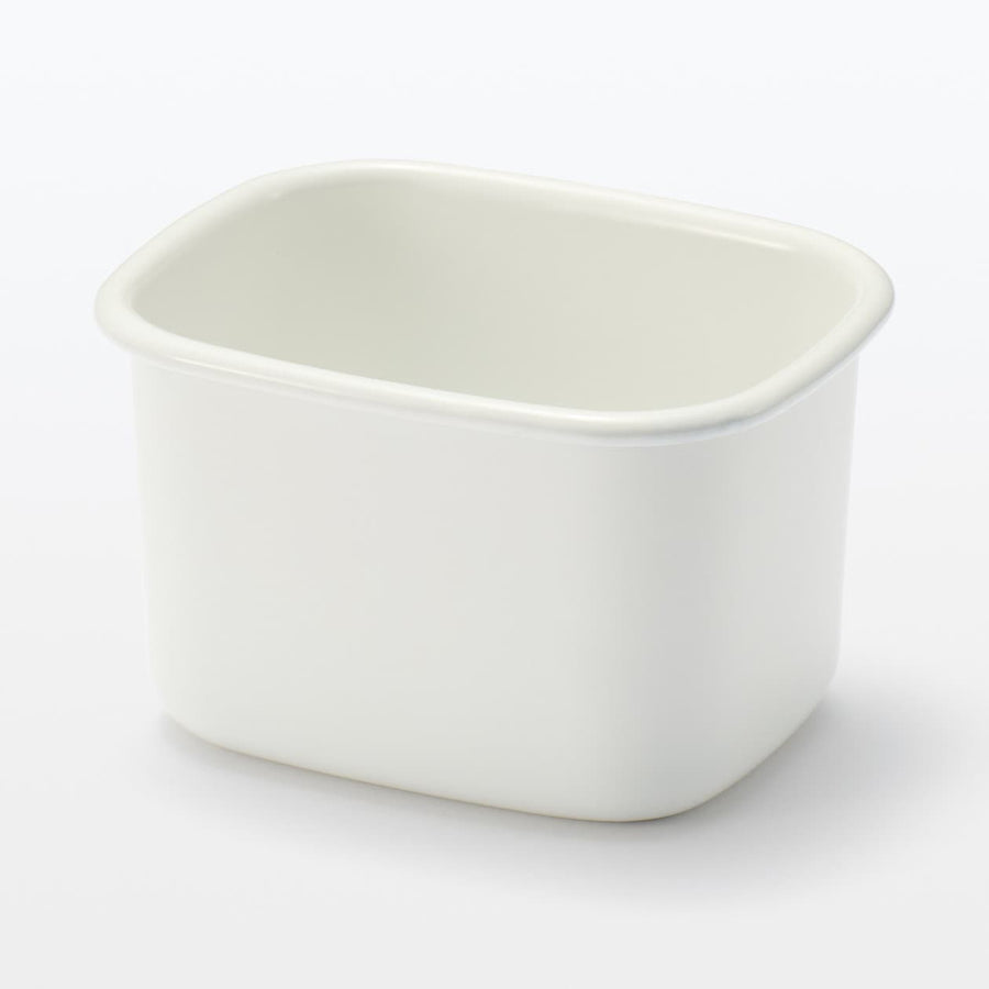 Enamel Storage Container (Lid sold separately) - MUJI Australia