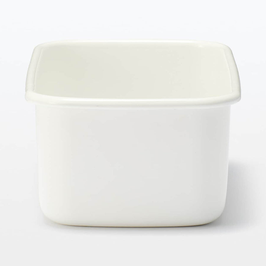 Enamel Storage Container (Lid sold separately) - MUJI Australia