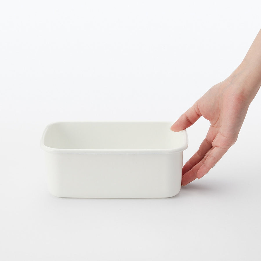 Enamel Storage Container (Lid sold separately) - MUJI Australia