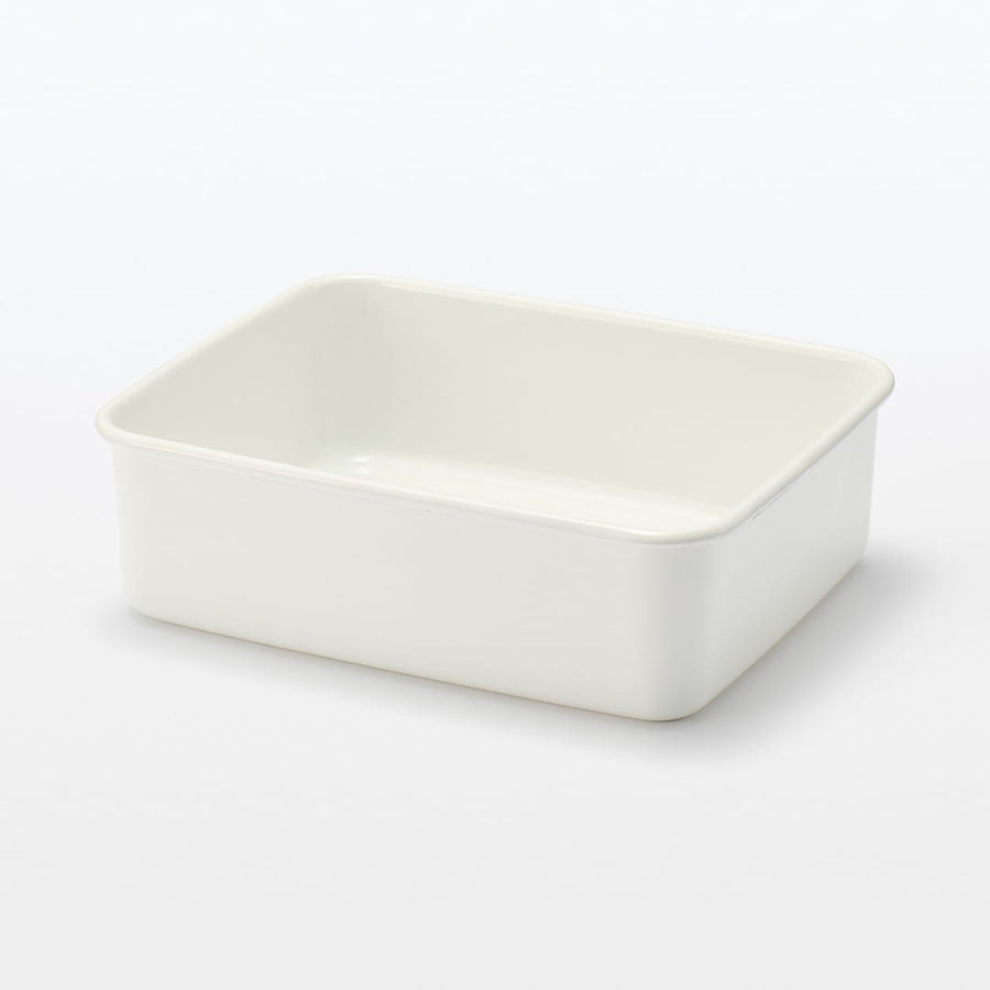 Enamel Storage Container (Lid sold separately) - MUJI Australia