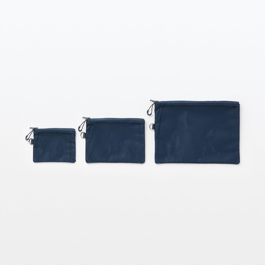 Compact Two Zipper Travel Pouch MUJI Australia