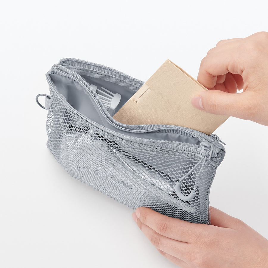 Compact Two-Zipper Travel Pouch