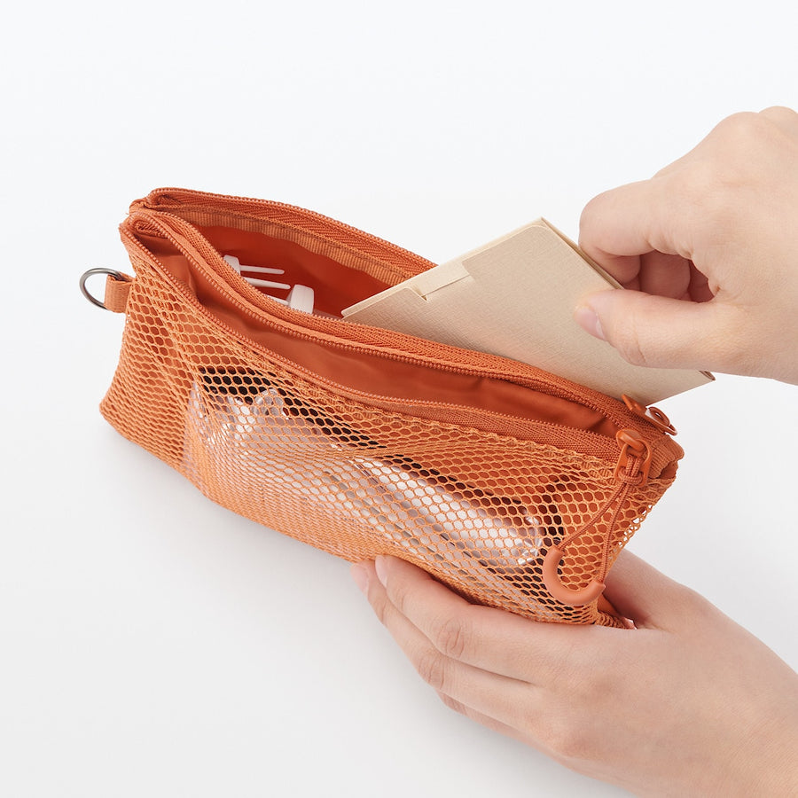 Compact Two-Zipper Travel Pouch