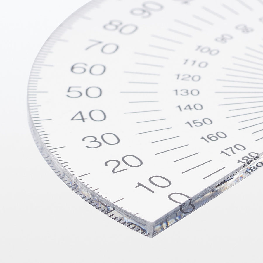 Acrylic Semi-Circle Protractor - MUJI Australia