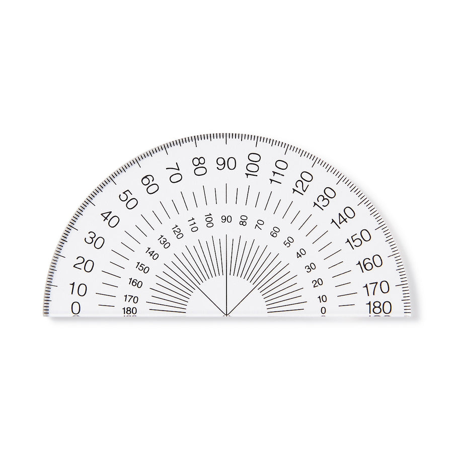 Acrylic Semi-Circle Protractor - MUJI Australia