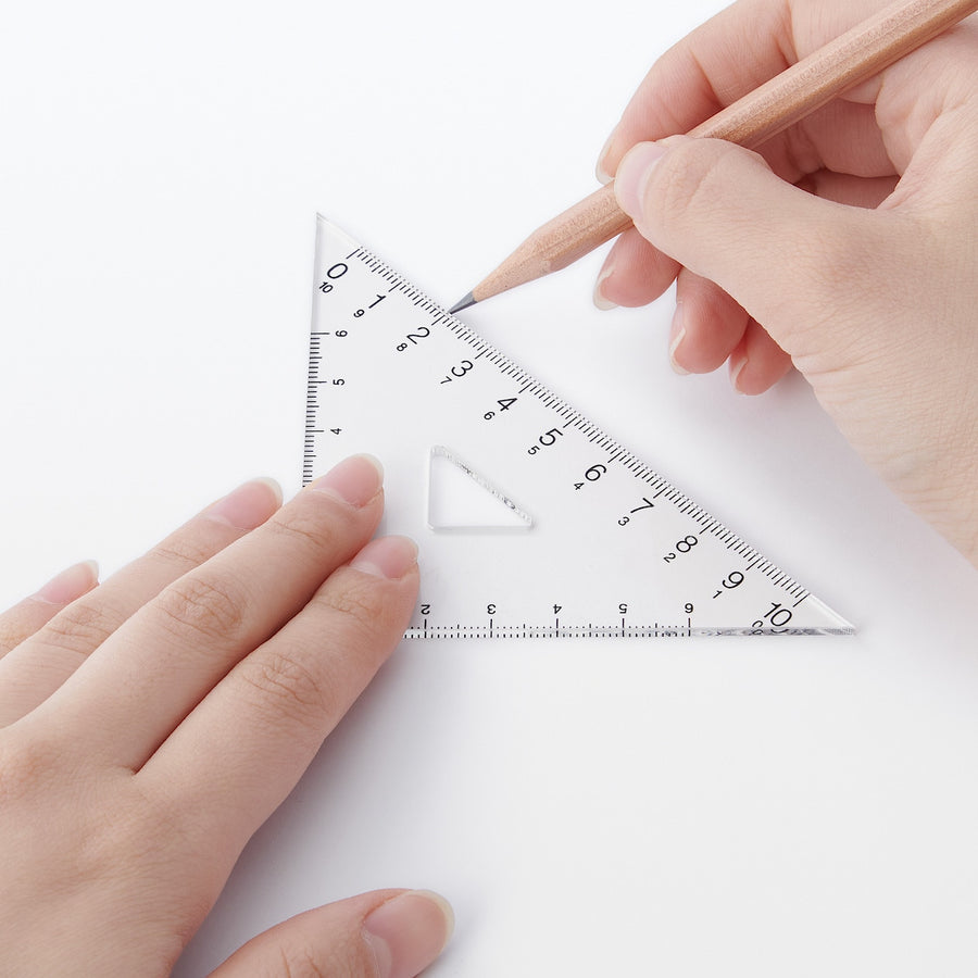 Acrylic Triangular Set Square - 45 Degrees - MUJI Australia