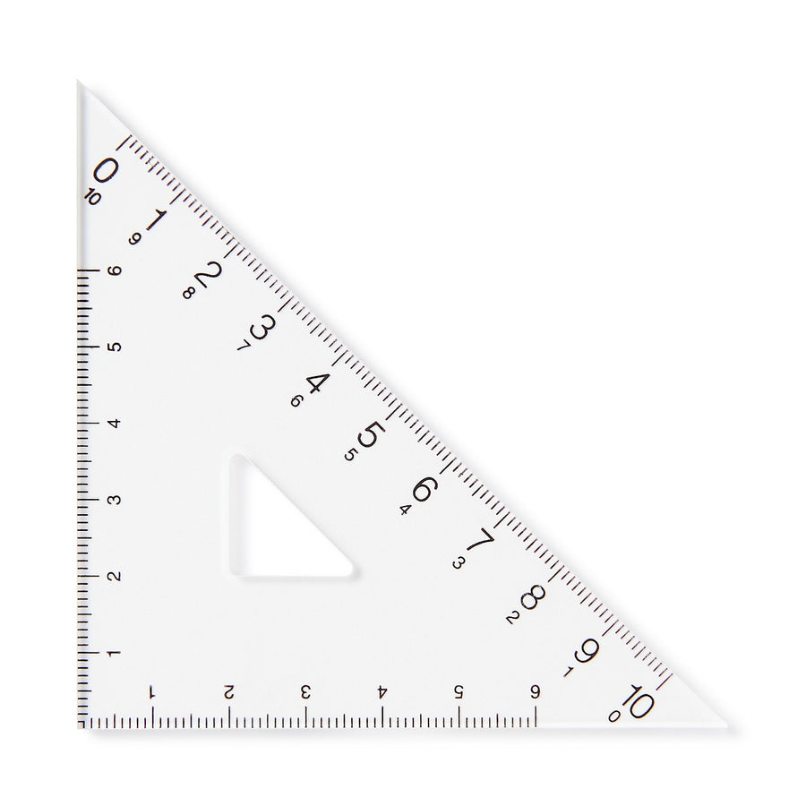 Acrylic Triangular Set Square - 45 Degrees - MUJI Australia