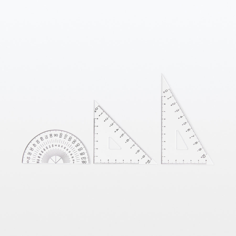 Triangular Set Square Buy MUJI Acrylic Triangular Set Square - 30/60 Degrees