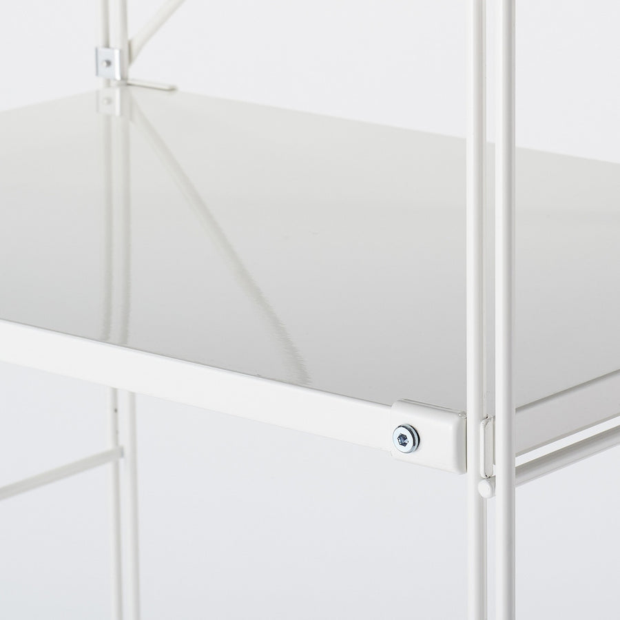 Steel unit shelf Steel shelf set Wide L Light grey