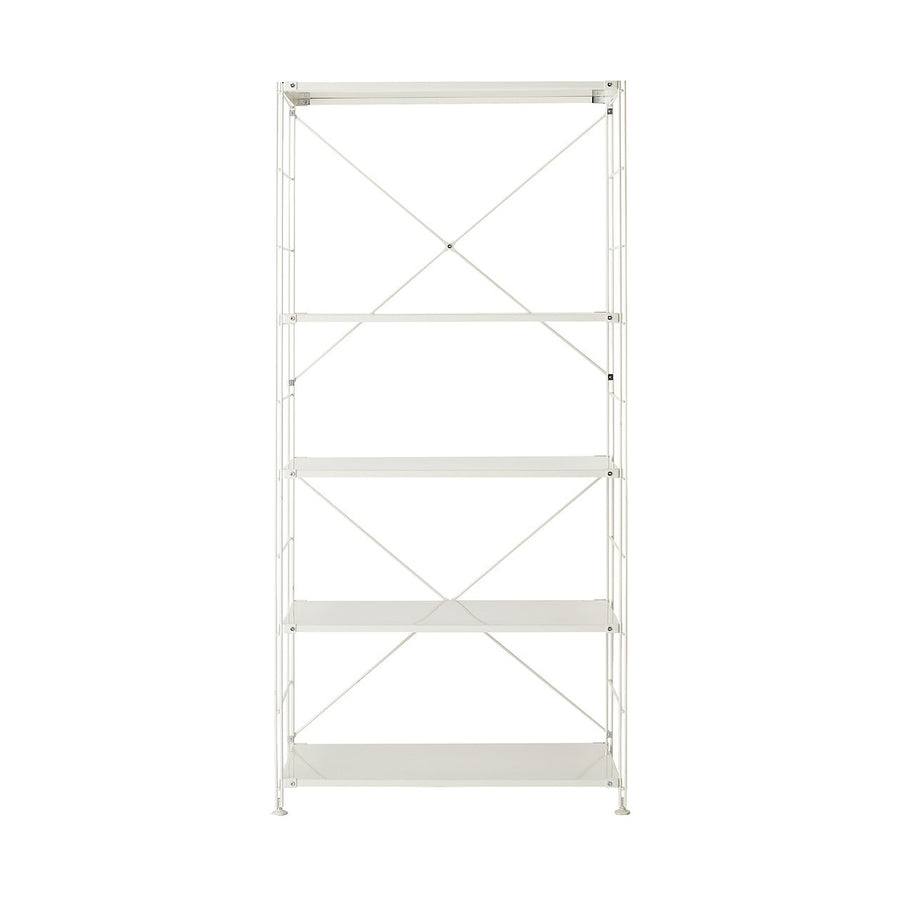 Steel unit shelf Steel shelf set Wide L Light grey