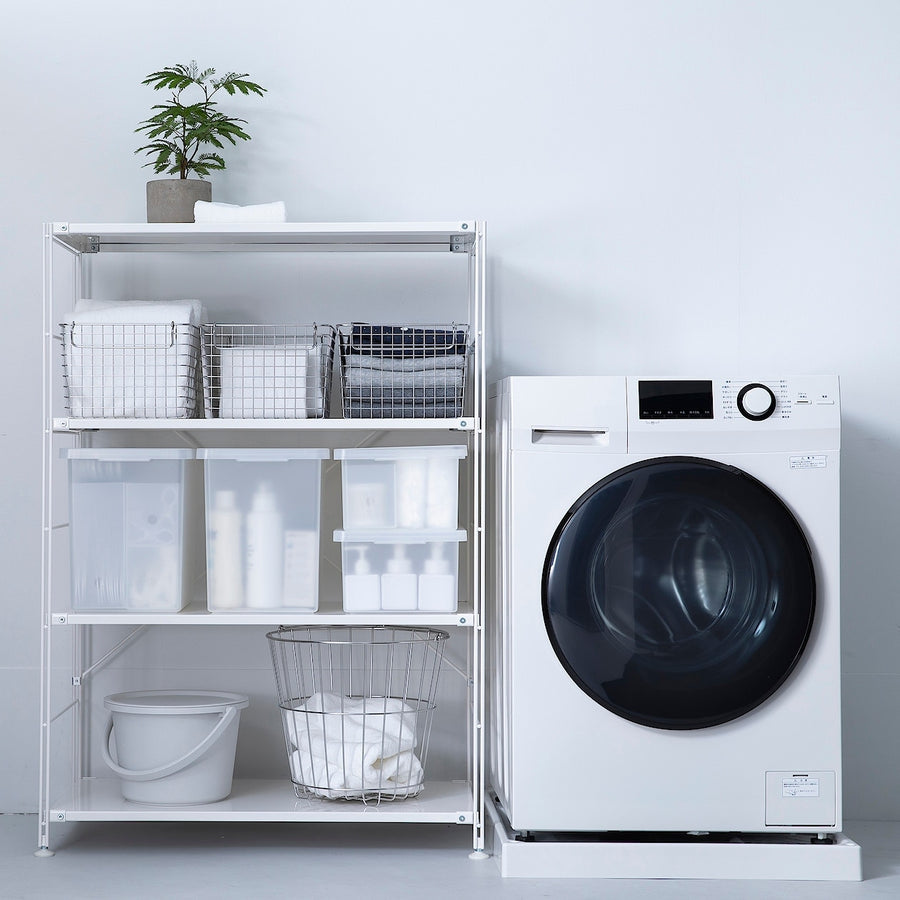 Steel unit shelf Steel shelf set Wide M Light grey