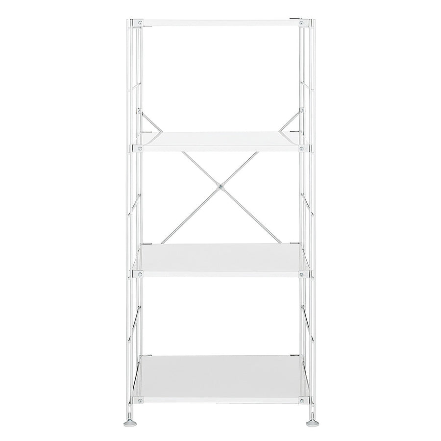 Steel unit shelf Steel shelf set M Light grey