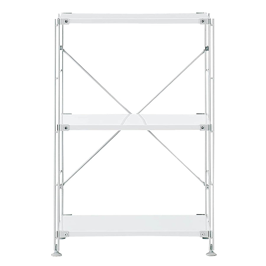 Steel unit shelf Steel shelf set S Light grey