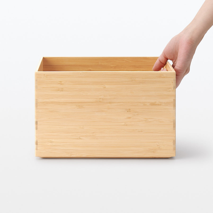 Buy MUJI Stackable Rectangular Bamboo Box - 1/2 Medium