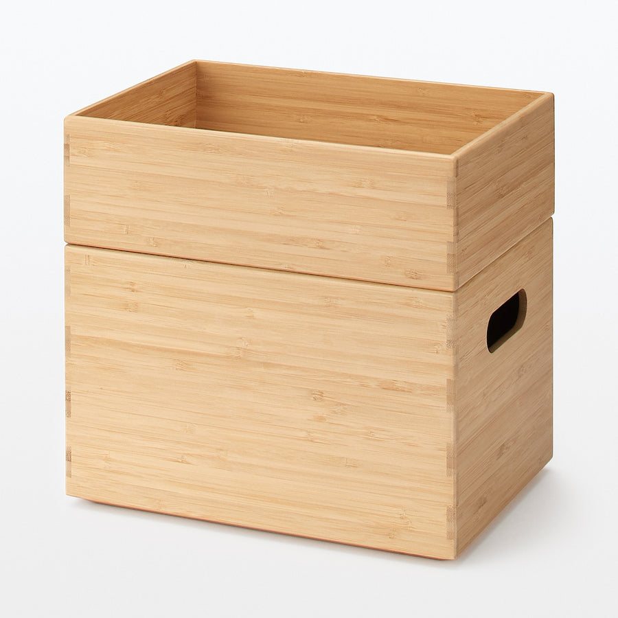 Buy MUJI Stackable Rectangular Bamboo Box - 1/2 Small