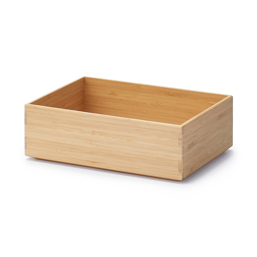 Stackable Rectangular Bamboo Box - 1/2 Small