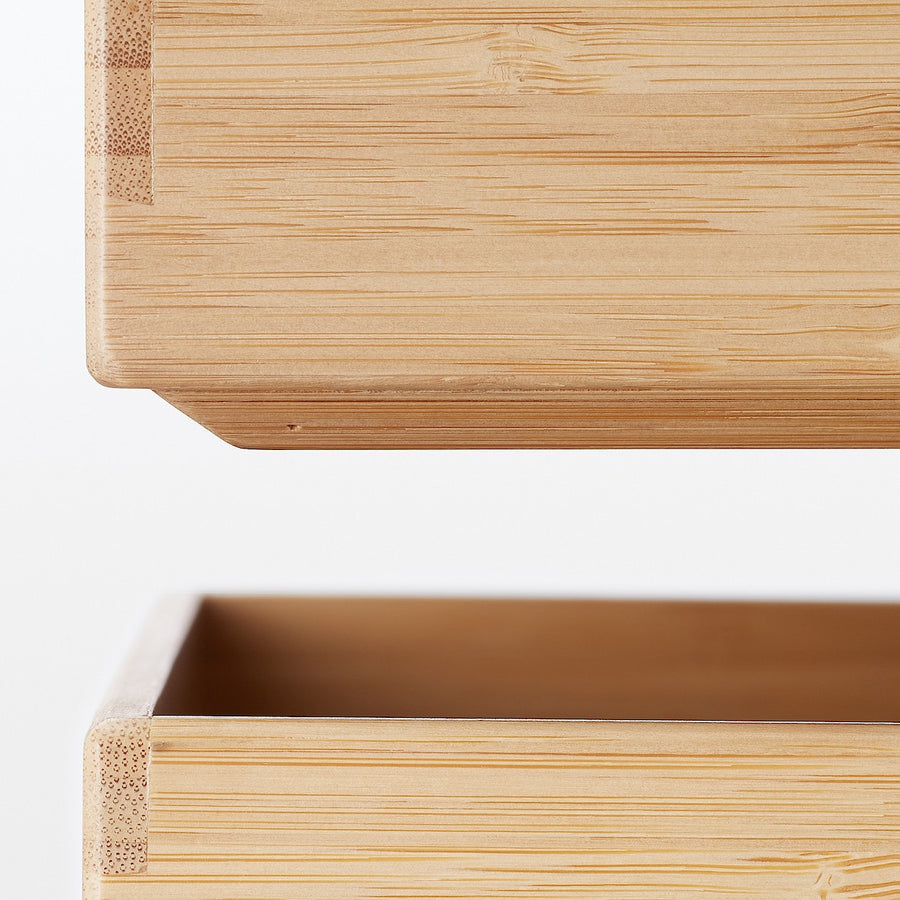 Stackable Rectangular Bamboo Box - Medium