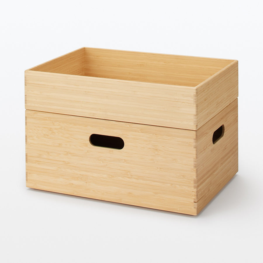 Stackable Rectangular Bamboo Box - Medium