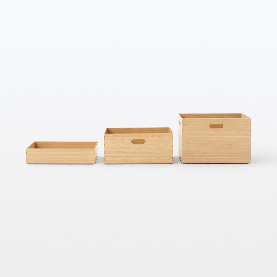 Stackable Rectangular Bamboo Box - Medium