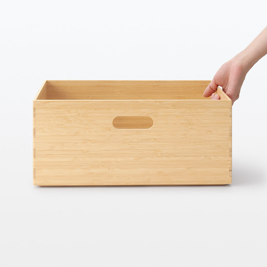 Buy MUJI Stackable Rectangular Bamboo Box - Medium