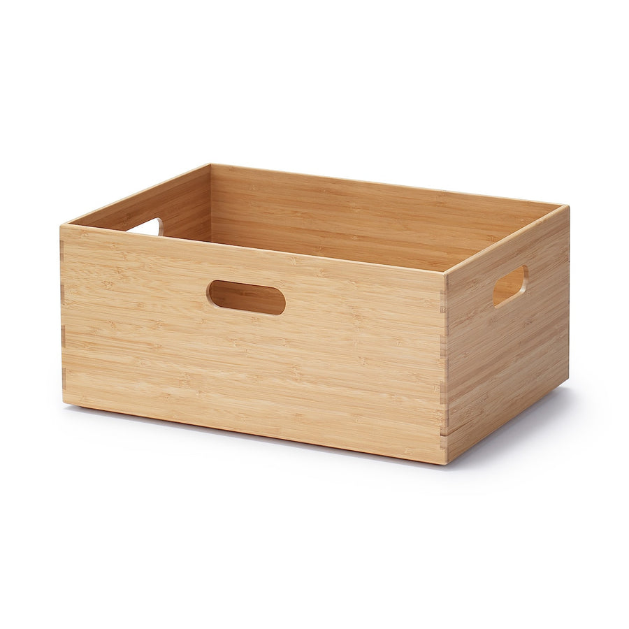 Stackable Rectangular Bamboo Box - Medium