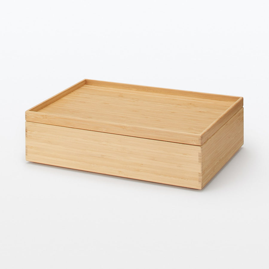 Buy MUJI Stackable Rectangular Bamboo Box - Small