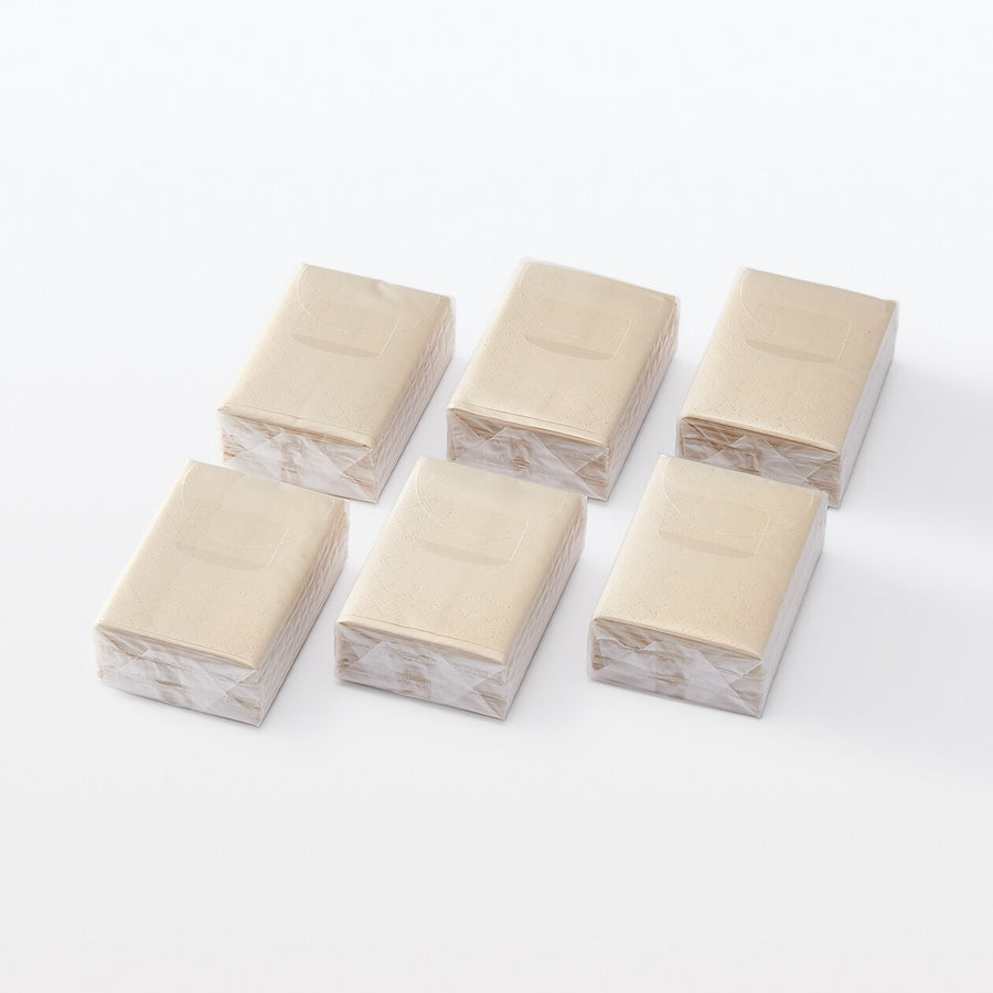 Portable paper napkin30 Sheets (10 two-ply sheets) / 6 pcs