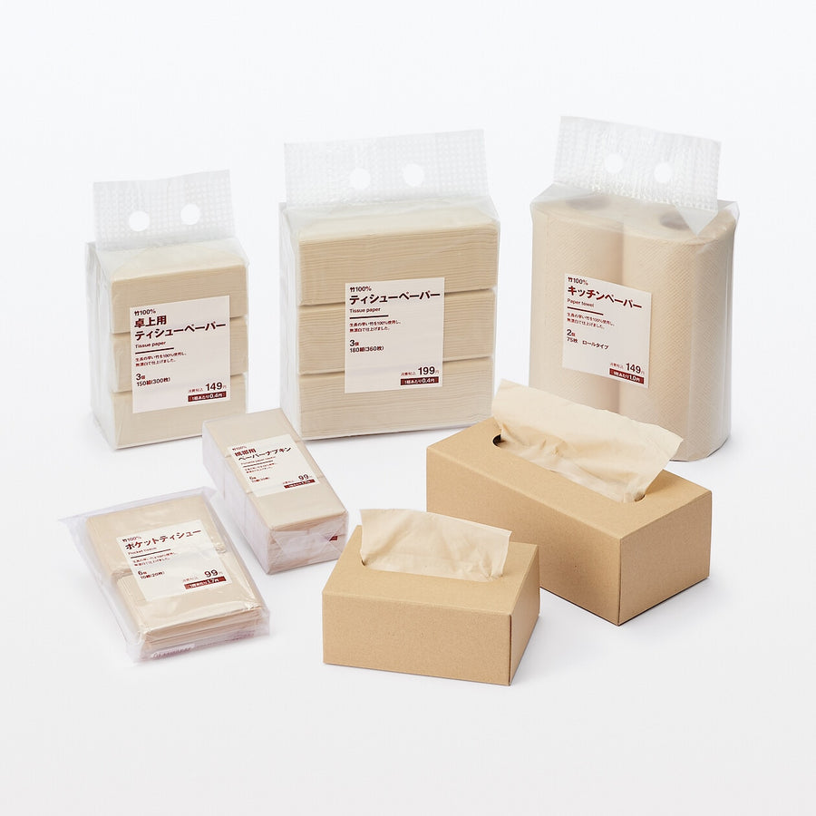 Portable paper napkin30 Sheets (10 two-ply sheets) / 6 pcs