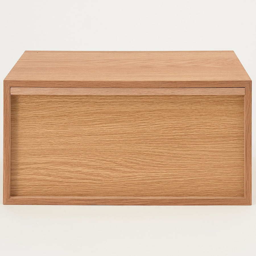Stacking chest Half 1-Tier drawer Oak veneer