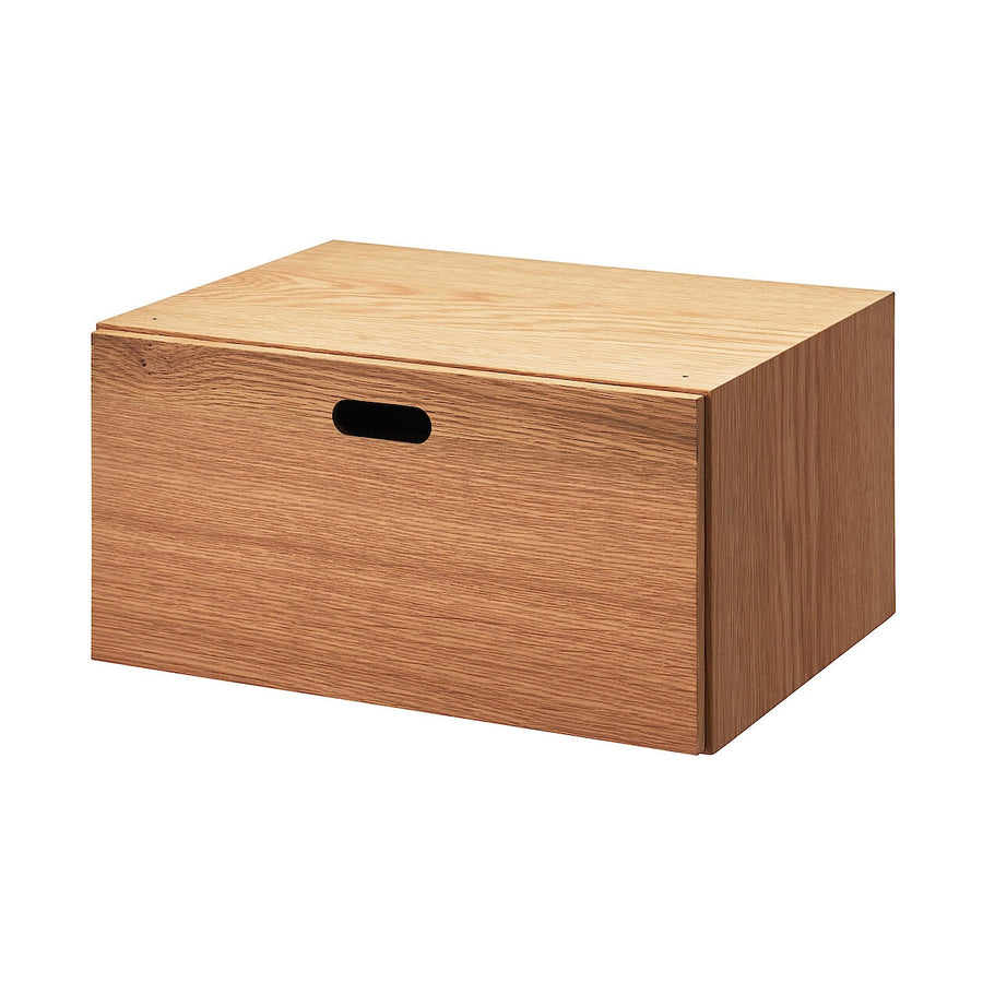 Stacking chest Half 1-Tier drawer Oak veneer