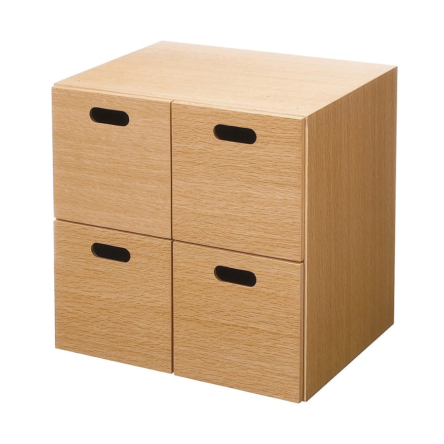 Stacking chest 4 Drawers Oak veneer