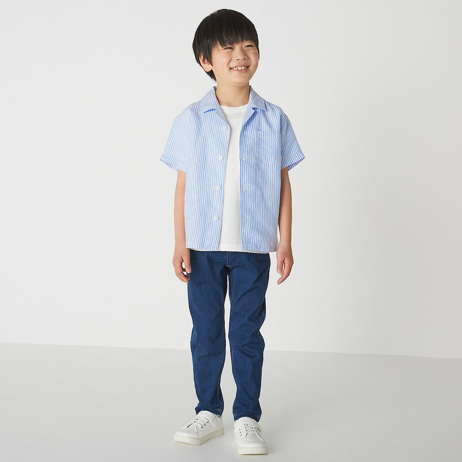 Hemp Washed Short Sleeve Shirt (Kids)