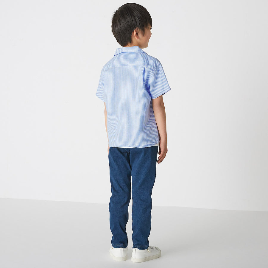 Hemp Washed Short Sleeve Shirt (Kids)