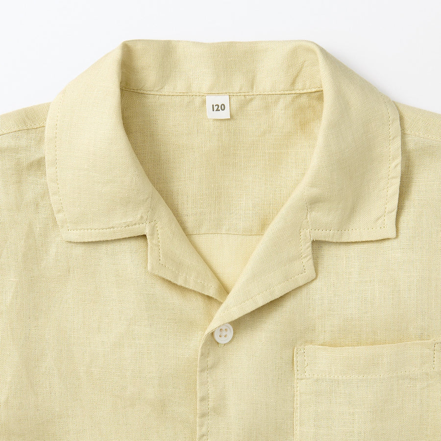 Hemp Washed Short Sleeve Shirt (Kids)