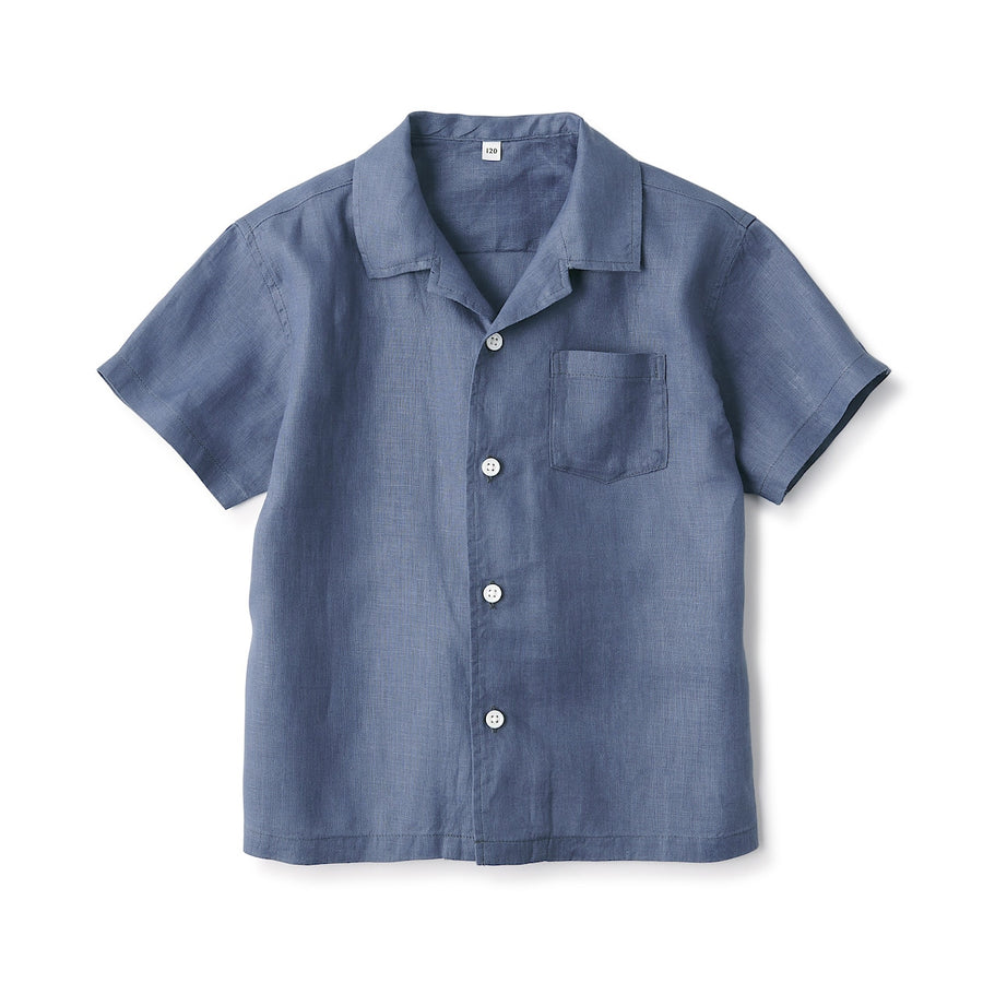 Hemp Washed Short Sleeve Shirt (Kids)